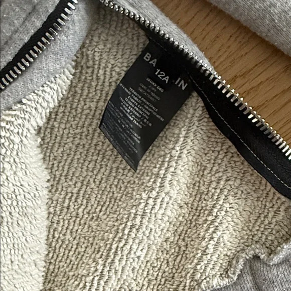 Balmain Kids Gray Hoodie with Logo - Picture 2 of 3